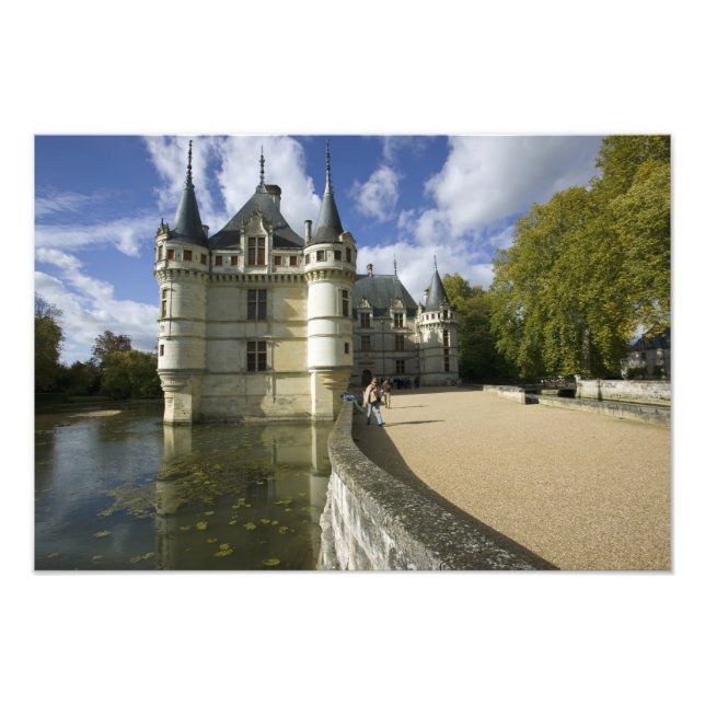 Chateau of Azay-le-Rideau, Indre-et-Loire, Photo Print (Front)