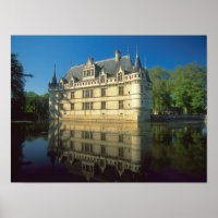 Chateau of Azay-le-Rideau, Indre-et-Loire,