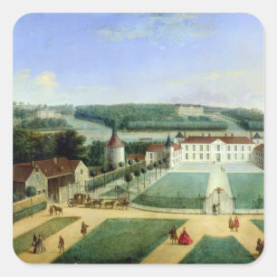Chateau of Charles Guillaume Le Normant Square Sticker