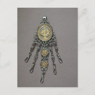 Chatelaine, late 18th century postcard