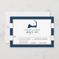Chatham Cape Cod with heart | Wedding RSVP menu