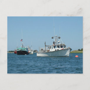 Chatham Harbour Boats Postcard