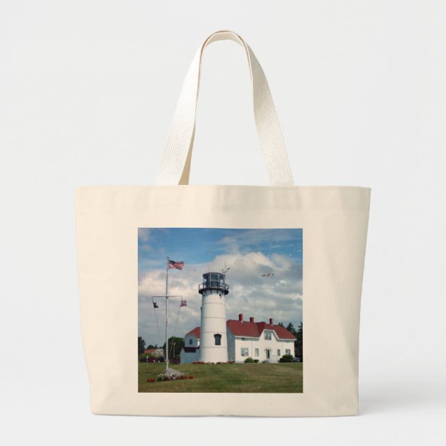 Chatham Light Large Tote Bag (Front)