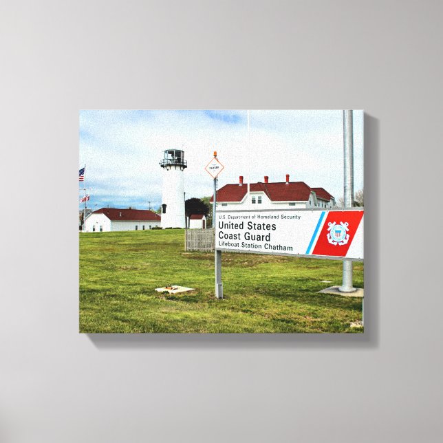 Chatham Lighthouse, Cape Cod, MA Wrapped Canvas (Front)