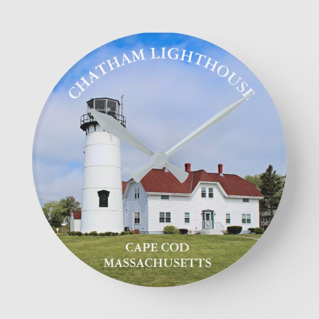 Chatham Lighthouse, Cape Cod Massachusetts Clock (Front)