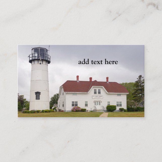 Chatham Lighthouse in Chatham Massachusetts Business Card (Front)