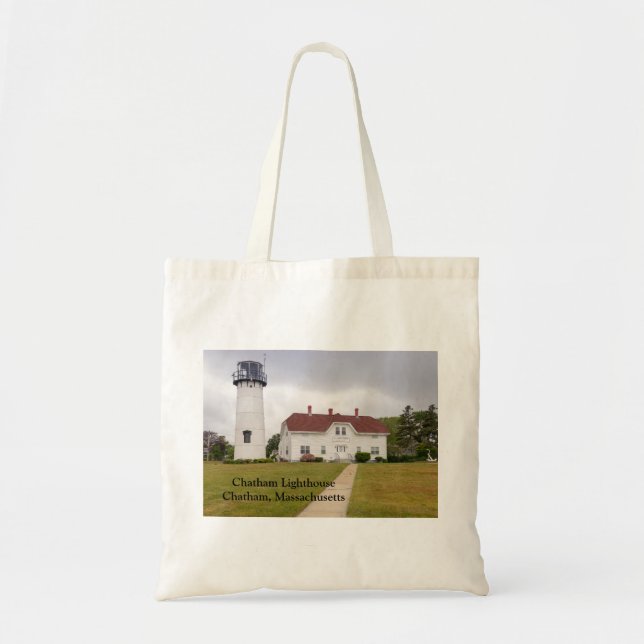 Chatham Lighthouse in Chatham Massachusetts Tote Bag (Front)