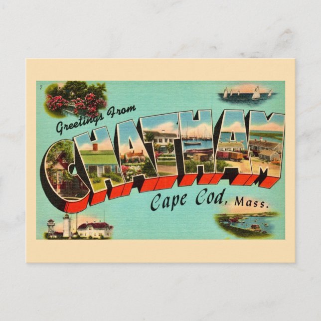 Chatham Massachusetts Greeting Postcard (Front)