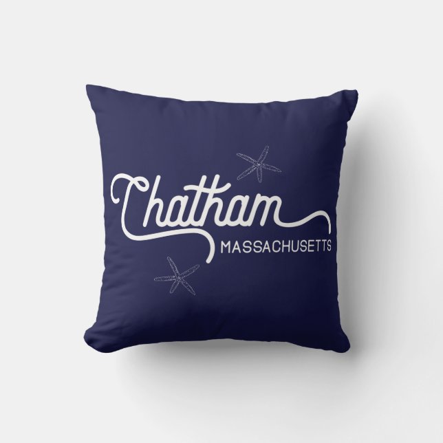 Chatham Massachusetts Nautical Cushion (Front)