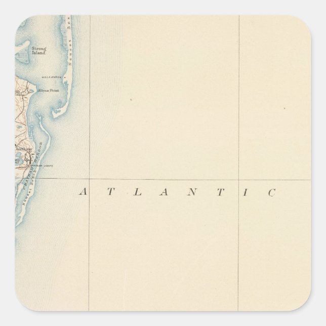 Chatham, Massachusetts Square Sticker (Front)