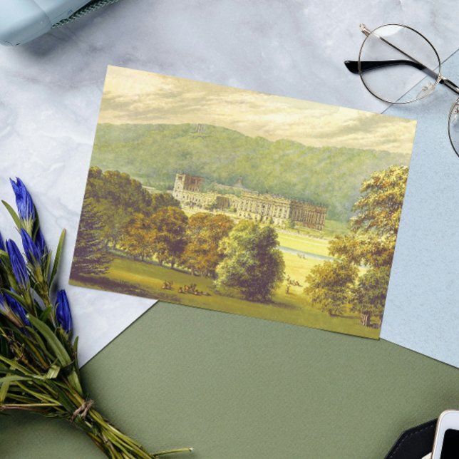 Chatsworth Derbyshire Jane Austen Darcy Pemberly Postcard (Creator Uploaded)