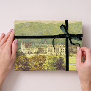 Chatsworth Derbyshire Jane Austen Darcy Pemberly Wrapping Paper Sheet