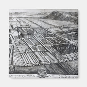 Chatsworth House, engraved by Johannes Kip Magnet