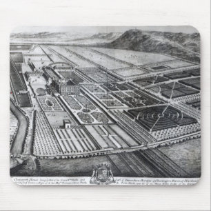 Chatsworth House, engraved by Johannes Kip Mouse Pad