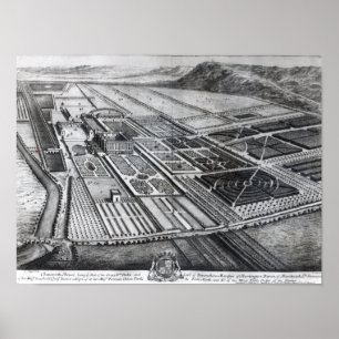 Chatsworth House, engraved by Johannes Kip Poster