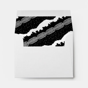 Chatt Skyline Black and White Envelope