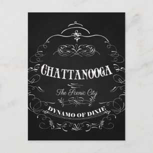 Chattanooga City Tennessee Art - The Scenic City Postcard