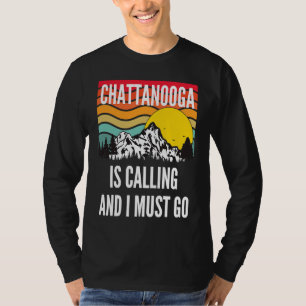 Chattanooga Is Calling And I Must Go, Wavy Sunset T-Shirt