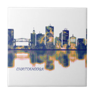 Chattanooga Skyline Ceramic Tile