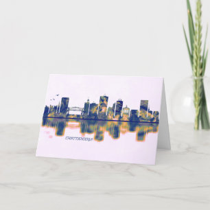Chattanooga Skyline Holiday Card