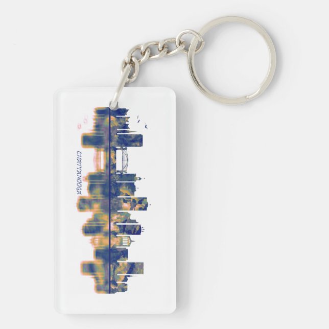 Chattanooga Skyline Key Ring (Back)