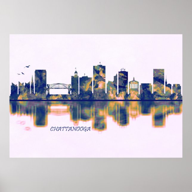 Chattanooga Skyline Poster (Front)