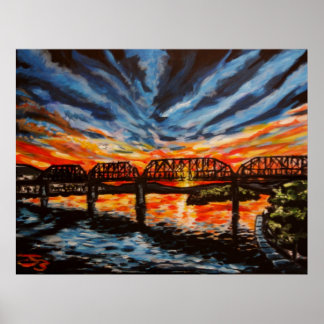 "Chattanooga Sunrise" Poster/Print Poster