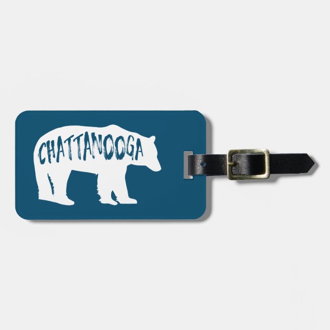 Chattanooga Tennessee Bear Luggage Tag (Front Horizontal)