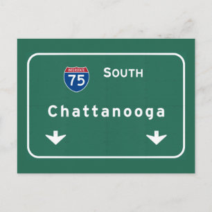 Chattanooga Tennessee Interstate Highway Freeway : Postcard