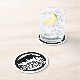 Chattanooga Tennessee Round Paper Coaster