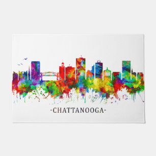 Chattanooga Tennessee Skyline Doormat