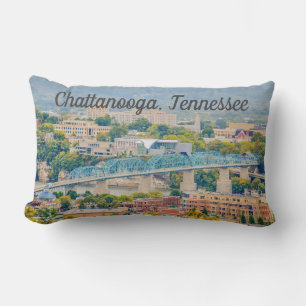Chattanooga, Tennessee Skyline Lumbar Cushion