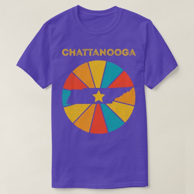 Chattanooga Tennessee Vintage Distressed Souvenir  T-Shirt (Design Front)
