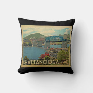 Chattanooga Tennessee Vintage Travel Cushion
