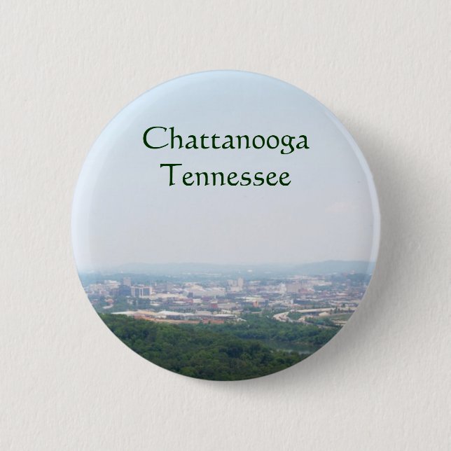 Chattanooga, TN cityscape 6 Cm Round Badge (Front)