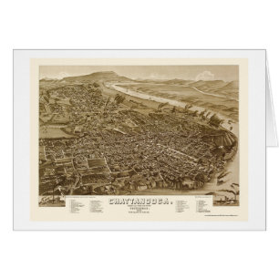 Chattanooga, TN Panoramic Map - 1886