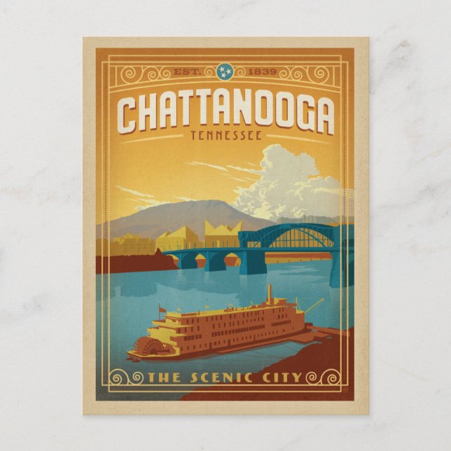 Chattanooga, TN Postcard (Front)