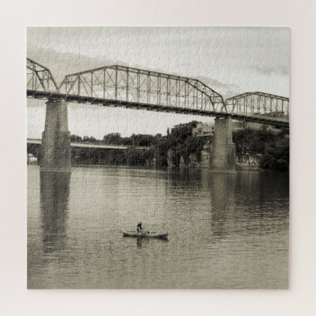 Chattanooga, TN - Walnut Street Bridge 20x20 Jigsaw Puzzle (Vertical)