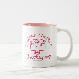 Chatter Chatter Chatterbox Two-Tone Coffee Mug