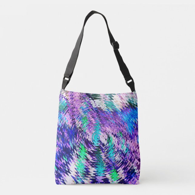 Chatting sea creatures..... crossbody bag (Back)
