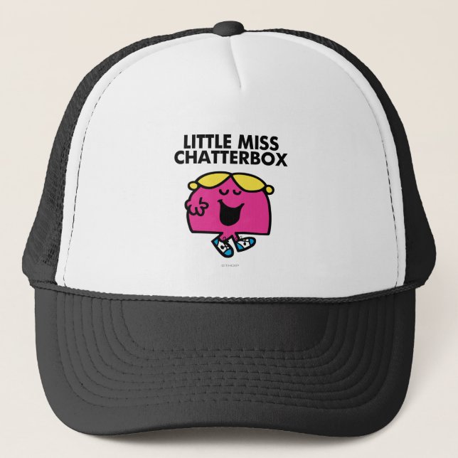 Chatting With Little Miss Chatterbox Trucker Hat (Front)