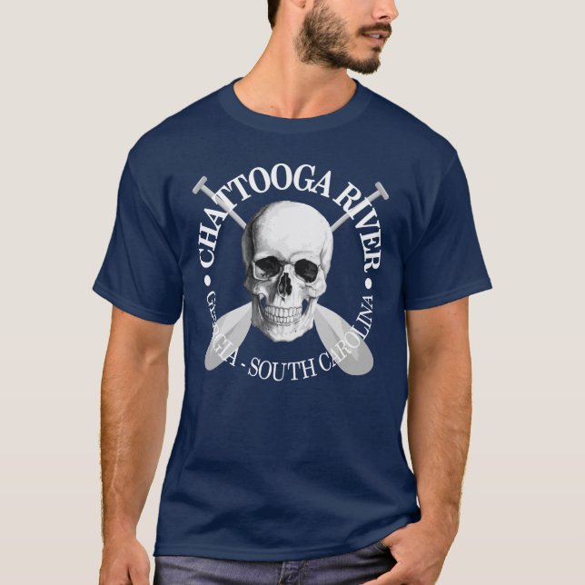Chattooga River (skull) T-Shirt (Front)