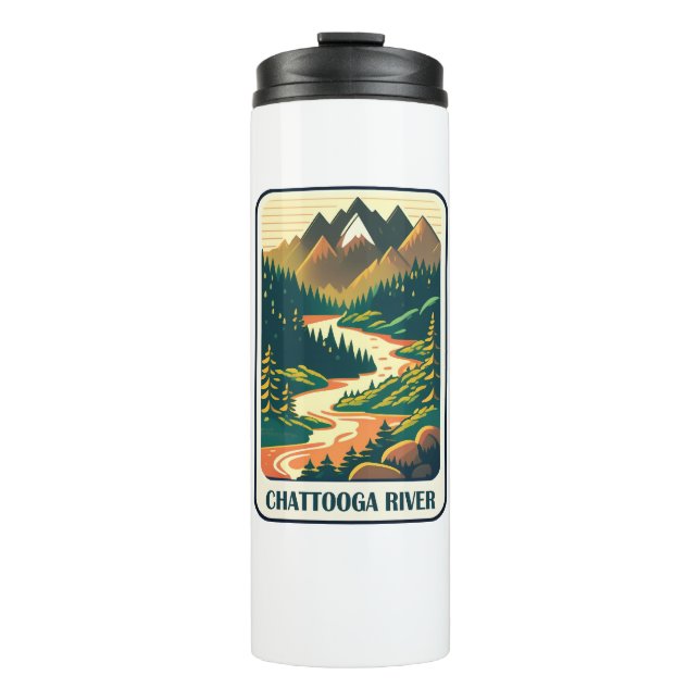 Chattooga River South Carolina Colours Thermal Tumbler (Front)