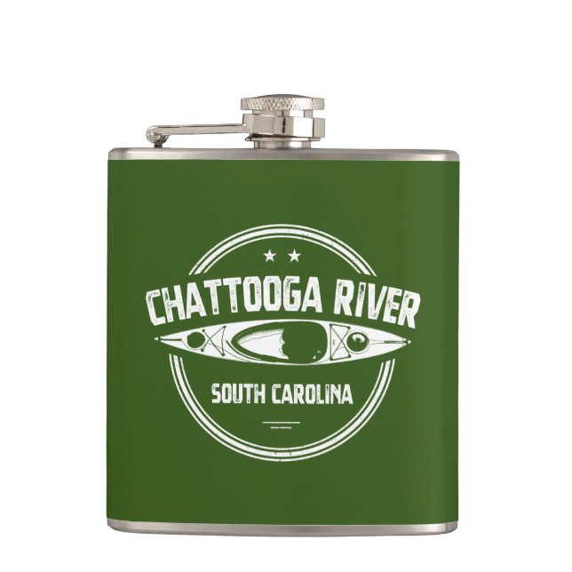 Chattooga River, South Carolina Hip Flask (Front)