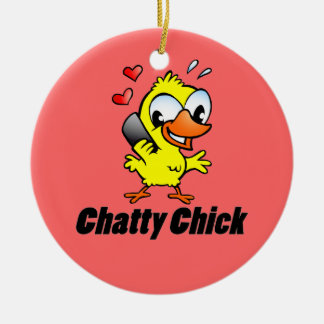 Chatty Chick Ceramic Tree Decoration