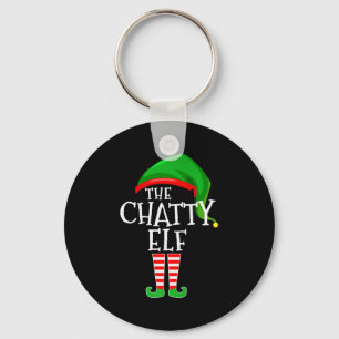 Chatty Elf Family Matching Group Christmas Premium Key Ring