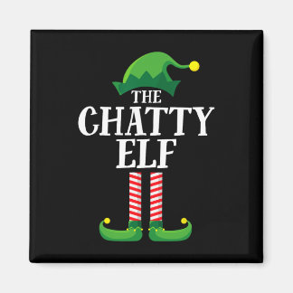 Chatty Elf Matching Family Group Christmas Party F Magnet