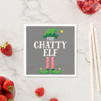 Chatty Elf Matching Family Group Christmas Party