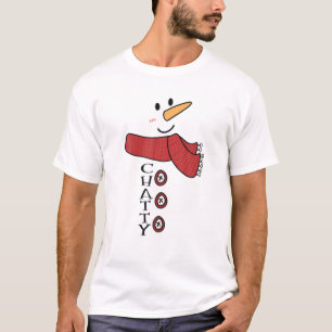 Chatty Snowman Costume Family Matching Funny Chris T-Shirt