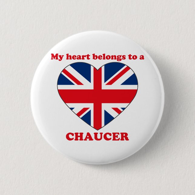 Chaucer 6 Cm Round Badge (Front)